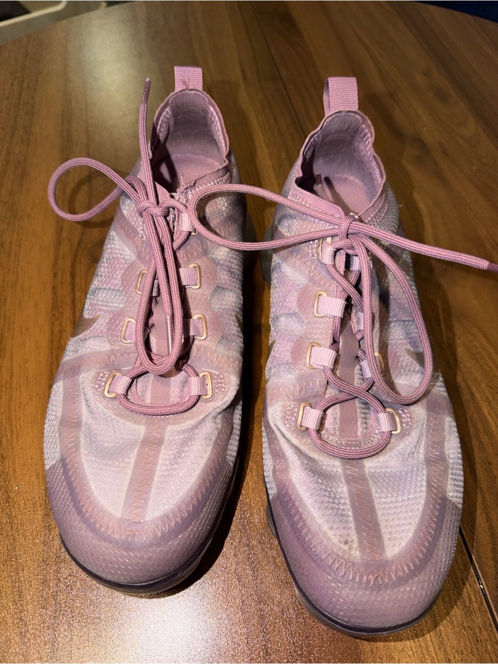 Nike Pink Knit Lace-Up Women's Sneakers